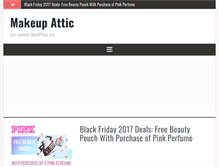 Tablet Screenshot of makeupattic.com